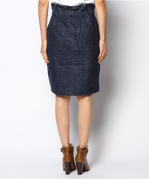 mystic（ミスティック）の「MIX起毛ヒザ丈タイトスカート（スカート・レディース・ネイビー/グレー/ブラック・1/2）」の5枚目の写真