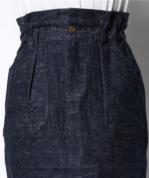 mystic（ミスティック）の「MIX起毛ヒザ丈タイトスカート（スカート・レディース・ネイビー/グレー/ブラック・1/2）」の6枚目の写真