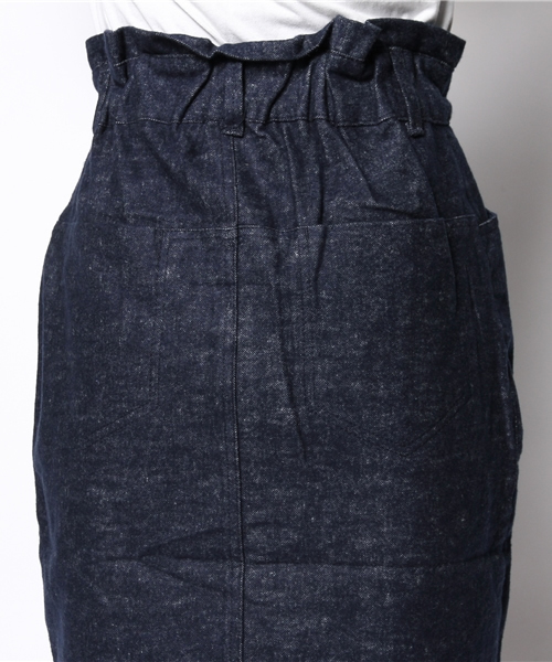 mystic（ミスティック）の「MIX起毛ヒザ丈タイトスカート（スカート・レディース・ネイビー/グレー/ブラック・1/2）」の7枚目の写真