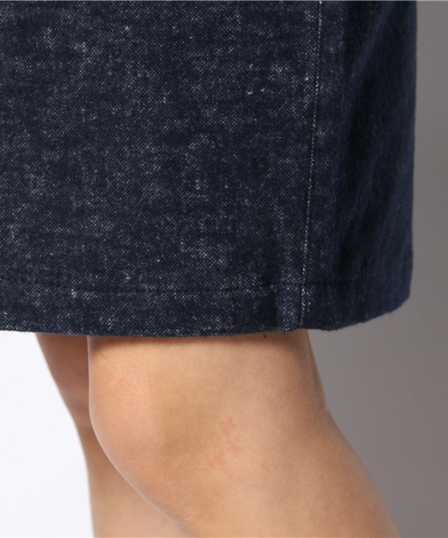 mystic（ミスティック）の「MIX起毛ヒザ丈タイトスカート（スカート・レディース・ネイビー/グレー/ブラック・1/2）」の9枚目の写真