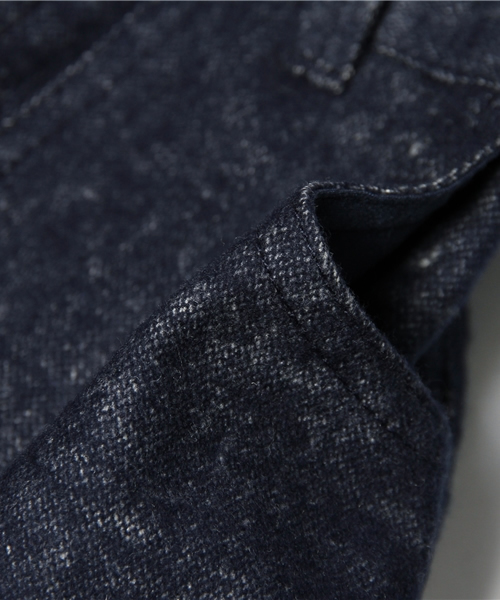 mystic（ミスティック）の「MIX起毛ヒザ丈タイトスカート（スカート・レディース・ネイビー/グレー/ブラック・1/2）」の11枚目の写真