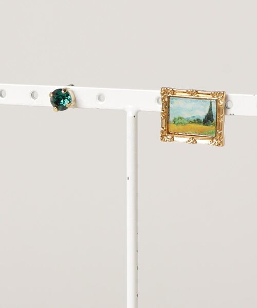gargle（ガーグル）の「gargle ガーグル:　美術館アート　世界の名画Ⅴ ゴッホ名画ピアス（ピアス（両耳用）・レディース・ネイビー/イエロー/グリーン・FREE）」の11枚目の写真