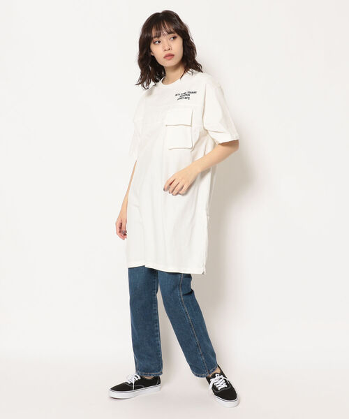 AVIREX（アヴィレックス）の「フェイドウォッシュポケットワンピース/ FADE WASH POCKET ONEPIECE（ワンピース・レディース・オレンジ/チャコール/オリーブ/オフホワイト・FREE）」の14枚目の写真