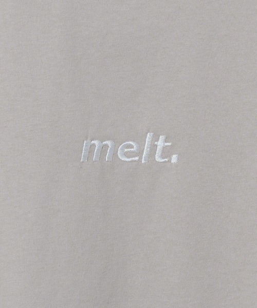 melt.(メルト)の「melt. - ロゴ刺繍コットンオーバーTシャツ(Tシャツ/カットソー・メンズ・ブルー/グレイッシュベージュ/ホワイト・SMALL/MEDIUM/LARGE)」の20枚目の写真