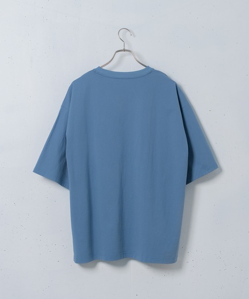 melt.(メルト)の「melt. - ロゴ刺繍コットンオーバーTシャツ(Tシャツ/カットソー・メンズ・ブルー/グレイッシュベージュ/ホワイト・SMALL/MEDIUM/LARGE)」の19枚目の写真