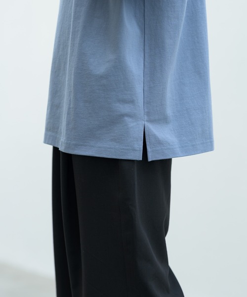 melt.(メルト)の「melt. - ロゴ刺繍コットンオーバーTシャツ(Tシャツ/カットソー・メンズ・ブルー/グレイッシュベージュ/ホワイト・SMALL/MEDIUM/LARGE)」の14枚目の写真