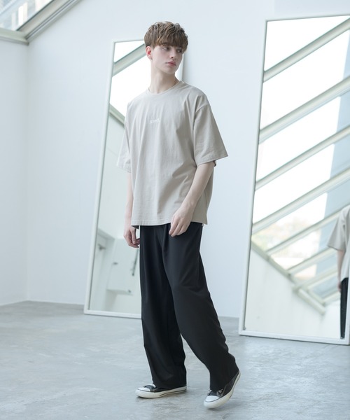 melt.(メルト)の「melt. - ロゴ刺繍コットンオーバーTシャツ(Tシャツ/カットソー・メンズ・ブルー/グレイッシュベージュ/ホワイト・SMALL/MEDIUM/LARGE)」の17枚目の写真