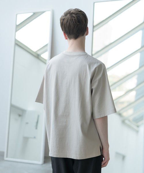 melt.(メルト)の「melt. - ロゴ刺繍コットンオーバーTシャツ(Tシャツ/カットソー・メンズ・ブルー/グレイッシュベージュ/ホワイト・SMALL/MEDIUM/LARGE)」の13枚目の写真