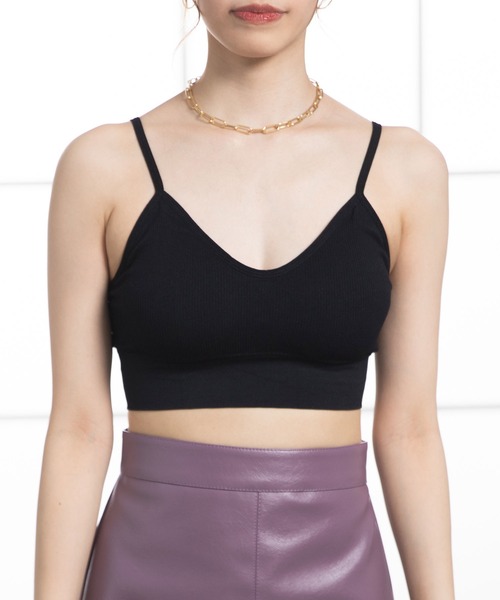 Newlyme（ニューリーミー）の「バッククロスブラトップ（キャミソール・レディース・ホワイト/ブラック/ブラウン/ピンク/グリーン/ブルー・FREE）」の15枚目の写真