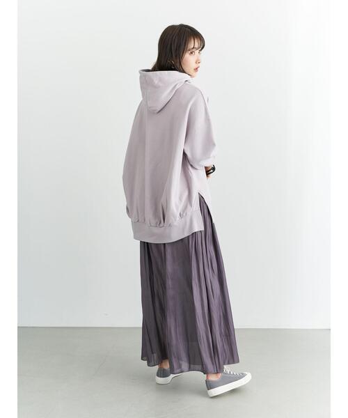 earth music&ecology（アースミュージックアンドエコロジー）の「シャイニーサテンスカート ＊（スカート・レディース・チャコールグレー/ベージュ/サックスブルー/ミント/ラベンダー/ホワイト系その他2・FREE）」の22枚目の写真