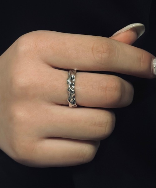 blatto(ブラット)の「【blatto 925silver】925シルバー ファインウェーブ デザイン リング ゴールド(k18メッキ仕様) シルバー(プラチナメッキ仕様)blat-tbr1-7 Nn(リング・メンズ・ゴールド/シルバー・FREE)」の8枚目の写真