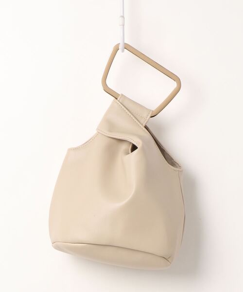 CAPRICIEUX LE'MAGE(カプリシューレマージュ)の「〈新色追加〉スクエアハンドルミニバッグ(トートバッグ・レディース・ブラック/ベージュ/ピンク・ONE SIZE)」の17枚目の写真