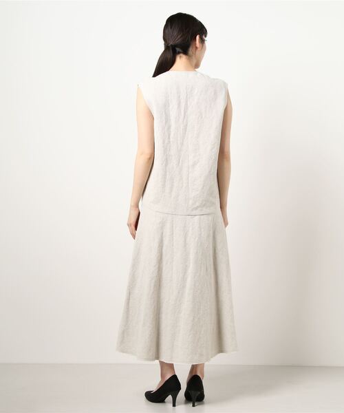 IENA（イエナ）の「リネンコットンローフレアワンピース◆（ワンピース・レディース・アイボリー・36/38）」の5枚目の写真