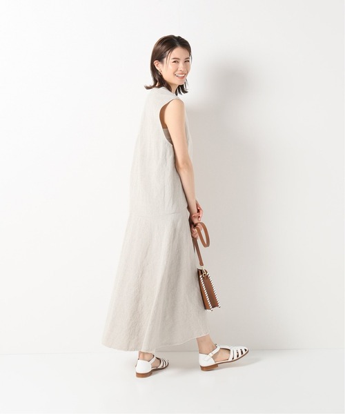 IENA（イエナ）の「リネンコットンローフレアワンピース◆（ワンピース・レディース・アイボリー・36/38）」の3枚目の写真
