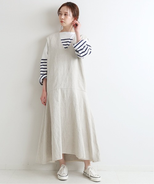 IENA（イエナ）の「リネンコットンローフレアワンピース◆（ワンピース・レディース・アイボリー・36/38）」の7枚目の写真