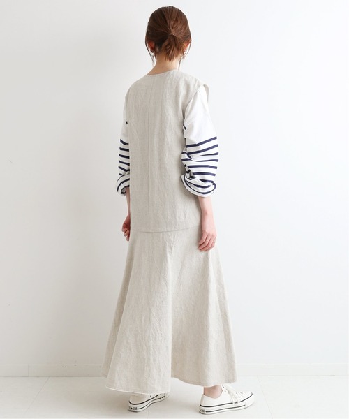 IENA（イエナ）の「リネンコットンローフレアワンピース◆（ワンピース・レディース・アイボリー・36/38）」の12枚目の写真