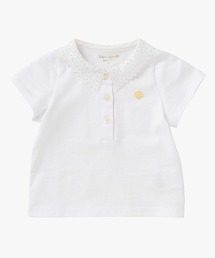 kate spade new york kids（ケイトスペードニューヨーク）の「インファント・トドラー  レースカラートップ（Tシャツ/カットソー・キッズ）」