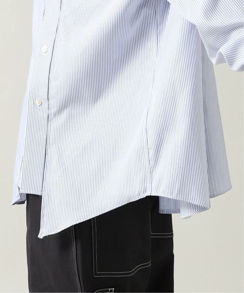 77circa ナナナナサーカ チュニック ブラウス チェック シャツ リメイク NARU｜60ローン リップル チェック ストライプ ギャザー