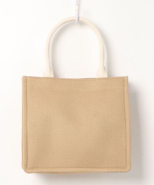 koe（コエ）の「ミニキャンバスブックトート＊（トートバッグ・レディース・グレー/アイボリー/ベージュ・FREE）」の4枚目の写真
