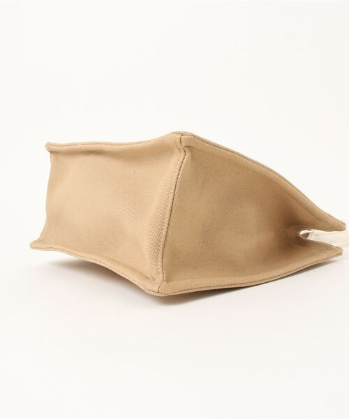 koe（コエ）の「ミニキャンバスブックトート＊（トートバッグ・レディース・グレー/アイボリー/ベージュ・FREE）」の7枚目の写真