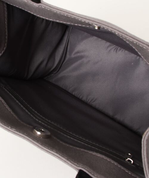 koe（コエ）の「ミニキャンバスブックトート＊（トートバッグ・レディース・グレー/アイボリー/ベージュ・FREE）」の9枚目の写真