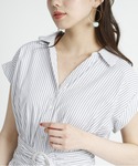 美品 Mystradaマイストラーダ ボリュームギャザーシャツワンピース 白 MY7824EW07474_fw_thumbM.jpg