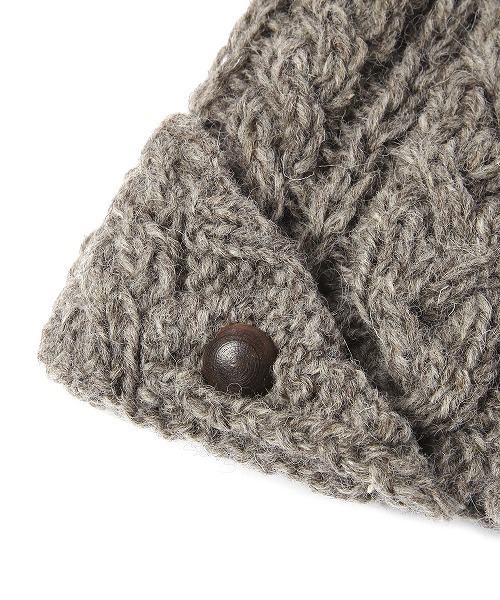 studio CLIP（スタディオクリップ）の「【studio CLIP】 ケーブルボタンワッチ（ニットキャップ/ビーニー・レディース・グレー/ブラウン・FREE）」の9枚目の写真