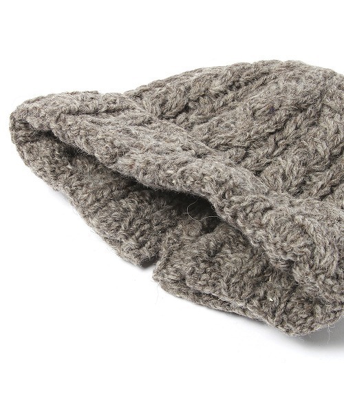 studio CLIP（スタディオクリップ）の「【studio CLIP】 ケーブルボタンワッチ（ニットキャップ/ビーニー・レディース・グレー/ブラウン・FREE）」の10枚目の写真