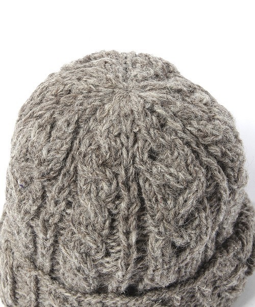 studio CLIP（スタディオクリップ）の「【studio CLIP】 ケーブルボタンワッチ（ニットキャップ/ビーニー・レディース・グレー/ブラウン・FREE）」の11枚目の写真
