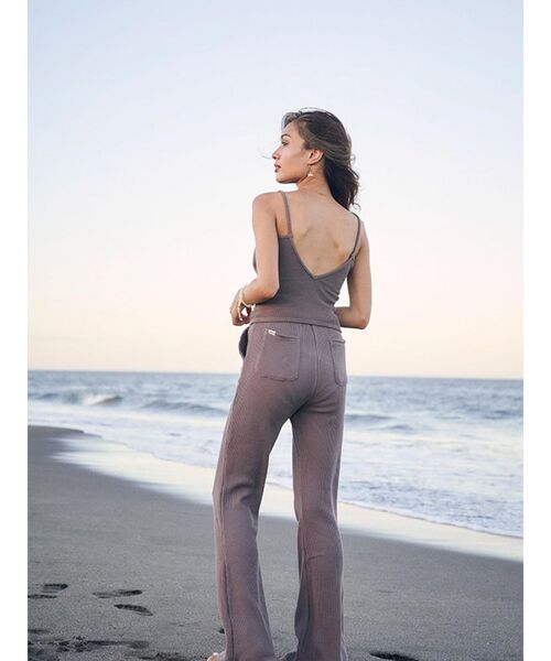 To the sea（トゥーザシー）の「ワッフルポケットパンツ（その他パンツ・レディース・ベージュ/ブラウン・SMALL/MEDIUM）」の6枚目の写真