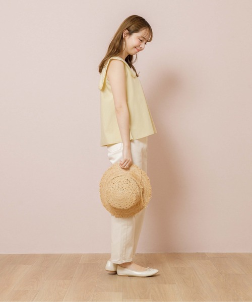 flower（フラワー）の「フェミニンセーラーブラウス（シャツ/ブラウス・レディース・ホワイト/イエロー・FREE）」の9枚目の写真