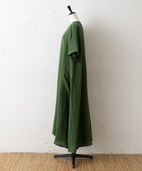 BEARDSLEYリネン前後ワンピース 手洗い可 BEARDSLEYリネン前後ワンピース 手洗い可 BEARDSLEY ワンピース