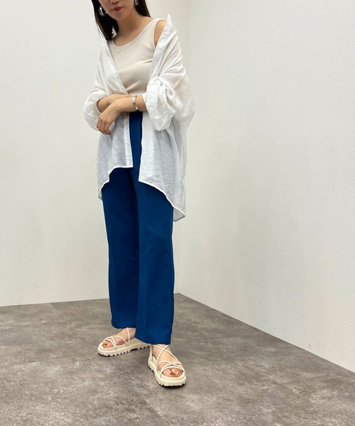 apres jour mignon（アプレジュールミニョン）の「2WAYリブタンク【ZOZOTOWN限定アイテム】（タンクトップ・レディース・オレンジ/グリーン/ピンク/ブラック/アイボリー・フリー/X-LARGE）」の8枚目の写真