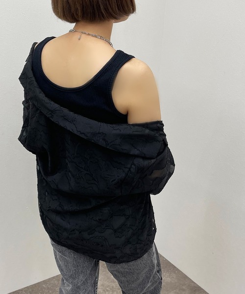 apres jour mignon（アプレジュールミニョン）の「2WAYリブタンク【ZOZOTOWN限定アイテム】（タンクトップ・レディース・オレンジ/グリーン/ピンク/ブラック/アイボリー・フリー/X-LARGE）」の17枚目の写真