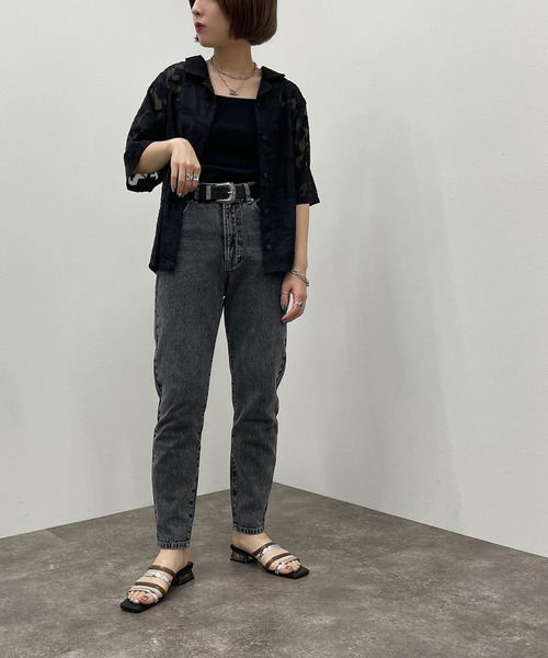 apres jour mignon（アプレジュールミニョン）の「2WAYリブタンク【ZOZOTOWN限定アイテム】（タンクトップ・レディース・オレンジ/グリーン/ピンク/ブラック/アイボリー・フリー/X-LARGE）」の18枚目の写真