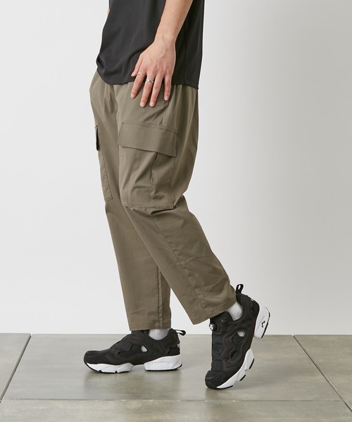 COLONY 2139(コロニートゥーワンスリーナイン)の「カーゴテーパードパンツ/ミリタリテーパードパンツ(カーゴパンツ・メンズ・チャコールグレー/オリーブ・MEDIUM/LARGE)」の4枚目の写真