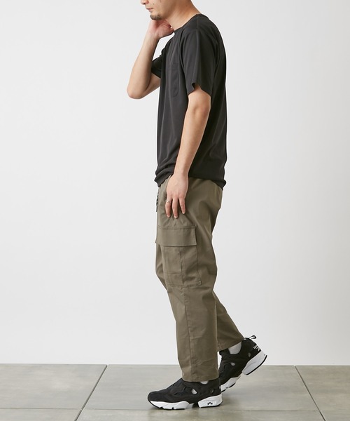 COLONY 2139(コロニートゥーワンスリーナイン)の「カーゴテーパードパンツ/ミリタリテーパードパンツ(カーゴパンツ・メンズ・チャコールグレー/オリーブ・MEDIUM/LARGE)」の9枚目の写真