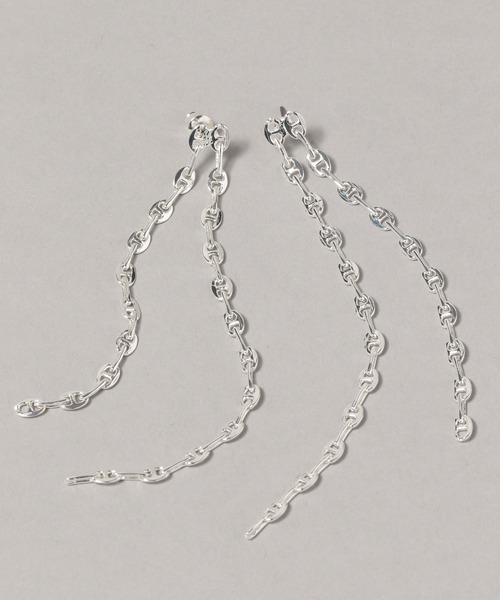 HARE（ハレ）の「ブタバナチェーンピアス(HARE)（ピアス（両耳用）・レディース・シルバー/ゴールド・FREE）」の6枚目の写真