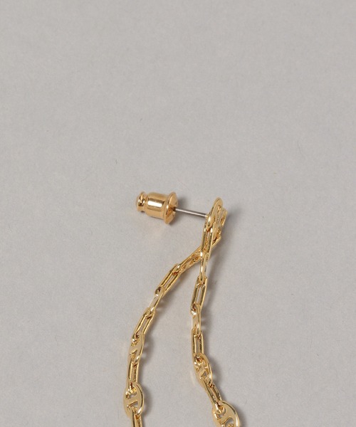 HARE（ハレ）の「ブタバナチェーンピアス(HARE)（ピアス（両耳用）・レディース・シルバー/ゴールド・FREE）」の8枚目の写真