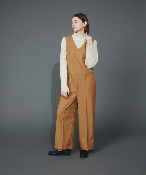 F/CE. (エフシーイー)の「F/CE. UF SLEEVELESS JUMPSUIT / エフシーイー UF スリーブレス ジャンプスーツ(サロペット/オーバーオール・レディース・ブラック/ベージュ・SMALL/MEDIUM)」の2枚目の写真