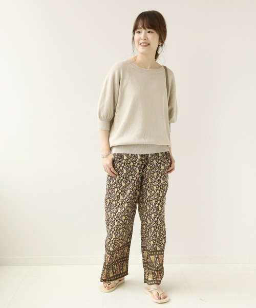 Simplicite(サンプリシテ)の「リネン袖ボリュームニット◆(ニット/セーター・レディース・ベージュ/イエロー・FREE)」の22枚目の写真