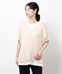 Lugnoncure | 透かしニットインナーSET(アンサンブル)