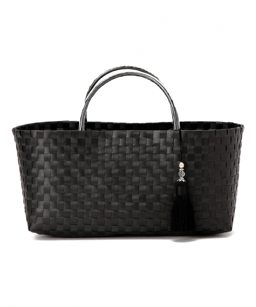 UNITED ARROWS（ユナイテッドアローズ）の「PP テープバスケット◆（トートバッグ・レディース・ゴールド/ブラック/ホワイト・フリー）」の3枚目の写真