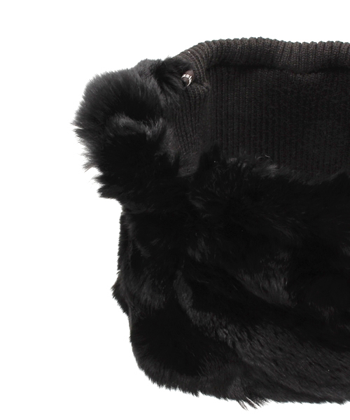 Kastane（カスタネ）の「【Kastane】ファースヌード（ストール/ショール・レディース・ブラック/アイボリー・FREE）」の5枚目の写真