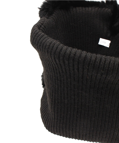 Kastane（カスタネ）の「【Kastane】ファースヌード（ストール/ショール・レディース・ブラック/アイボリー・FREE）」の6枚目の写真