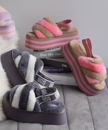 UGG アグ Disco Stripe Slide 厚底サンダル☆美品☆ UGG（アグ）の「UGG Disco Stripe Slide / アグ ディスコ ストライプ