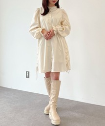 SLURR | サイドレースアップチュニックブラウス(シャツ/ブラウス)