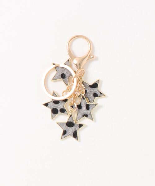 VitaFelice(ヴィータフェリーチェ)の「星 バックチャーム(チャーム・レディース・ライトブラウン/ブラウン/ホワイト/グレー/グリーン・FREE)」の1枚目の写真