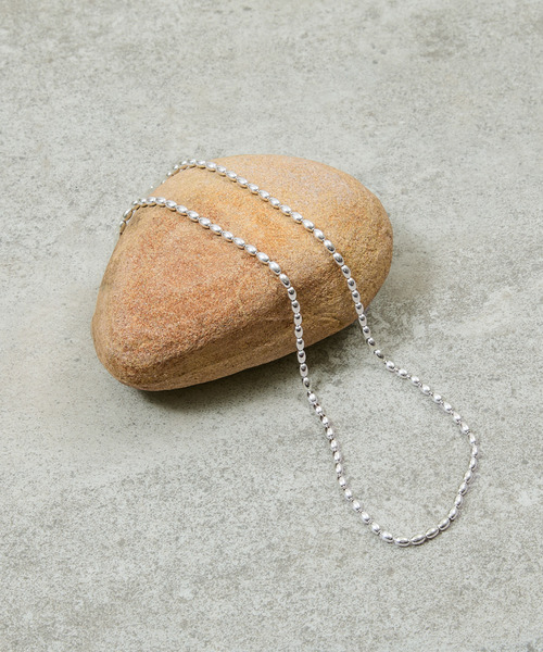 And A（アンドエー）の「And A アンドエー / Link chain necklace ボールチェーンネックレス チョーカー オーバル シルバー925（ネックレス・メンズ・シルバー・50cm/40cm/60cm）」の9枚目の写真