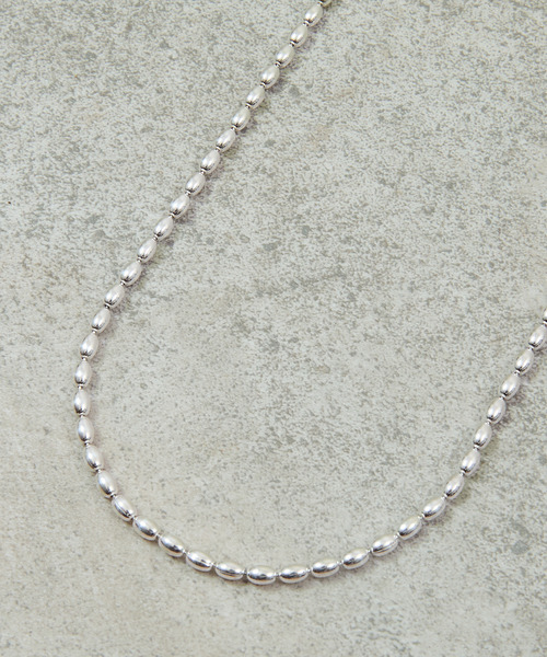 And A（アンドエー）の「And A アンドエー / Link chain necklace ボールチェーンネックレス チョーカー オーバル シルバー925（ネックレス・メンズ・シルバー・50cm/40cm/60cm）」の11枚目の写真